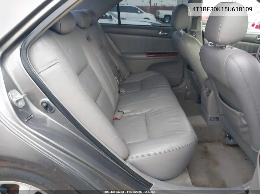 4T1BF30K15U618109 2005 Toyota Camry Xle V6