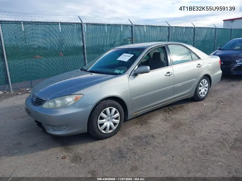 4T1BE32K55U959139 2005 Toyota Camry Le