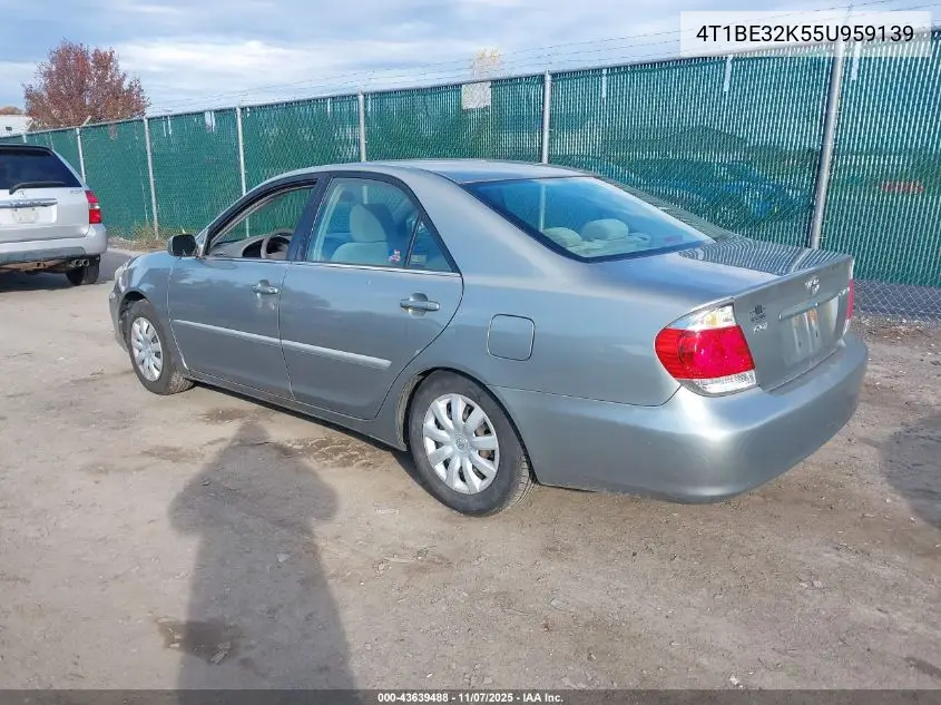 4T1BE32K55U959139 2005 Toyota Camry Le
