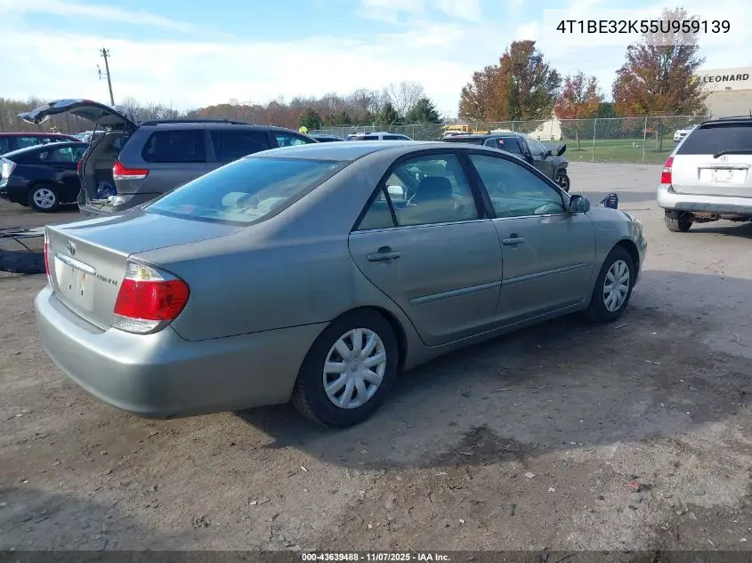 4T1BE32K55U959139 2005 Toyota Camry Le