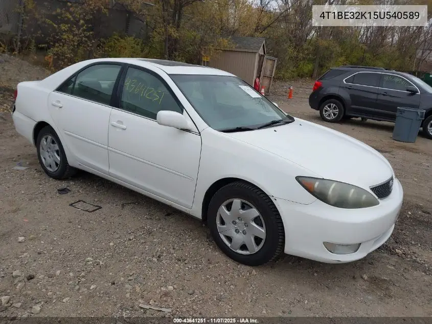 4T1BE32K15U540589 2005 Toyota Camry Se