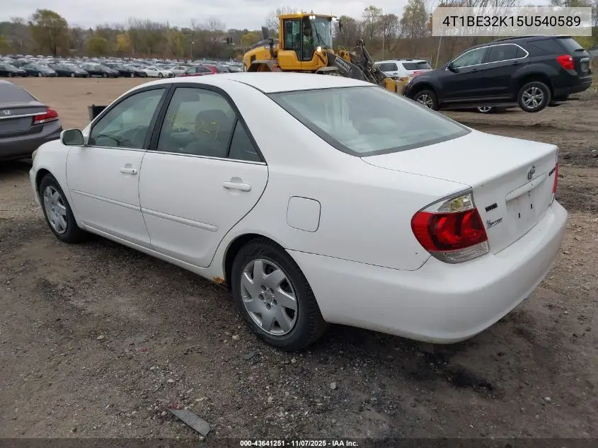 4T1BE32K15U540589 2005 Toyota Camry Se