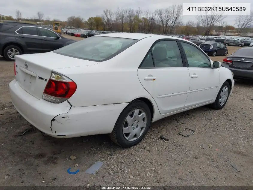 4T1BE32K15U540589 2005 Toyota Camry Se