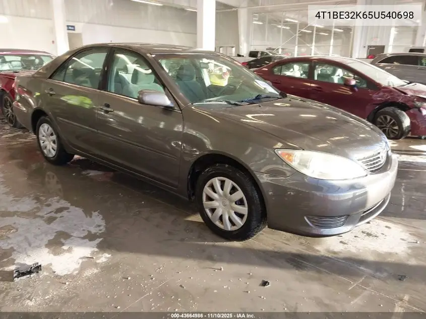 4T1BE32K65U540698 2005 Toyota Camry Le