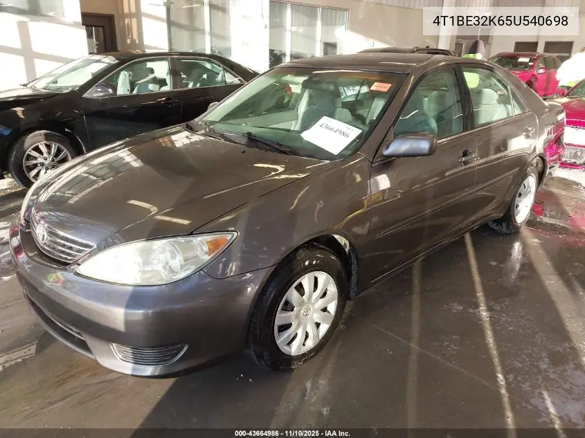 4T1BE32K65U540698 2005 Toyota Camry Le
