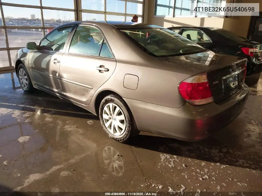 4T1BE32K65U540698 2005 Toyota Camry Le