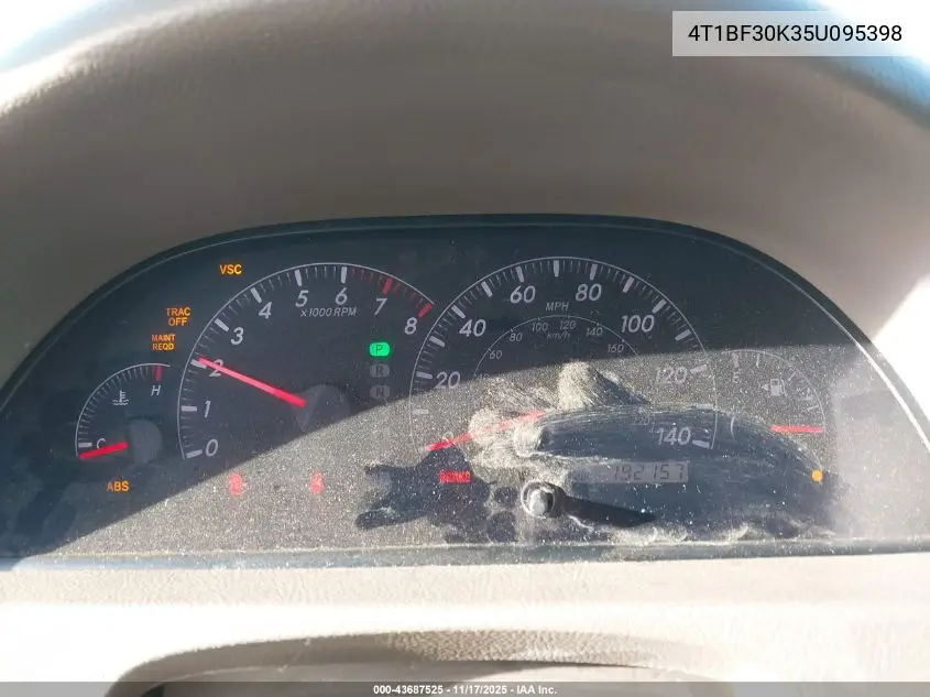 4T1BF30K35U095398 2005 Toyota Camry Le V6