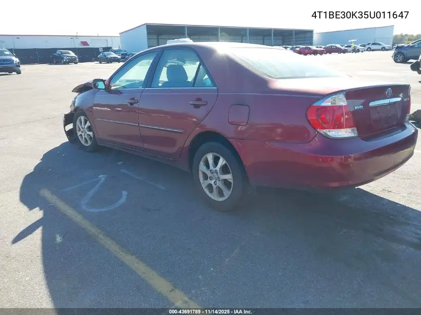 4T1BE30K35U011647 2005 Toyota Camry Xle