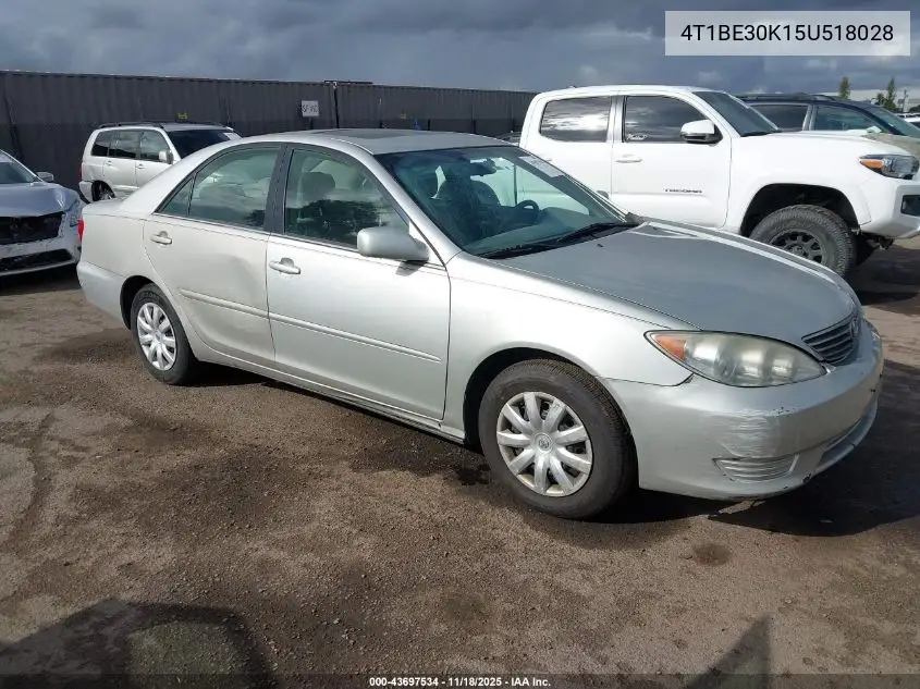 4T1BE30K15U518028 2005 Toyota Camry Le