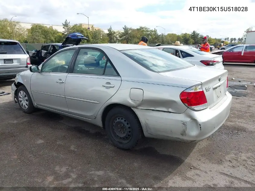 4T1BE30K15U518028 2005 Toyota Camry Le