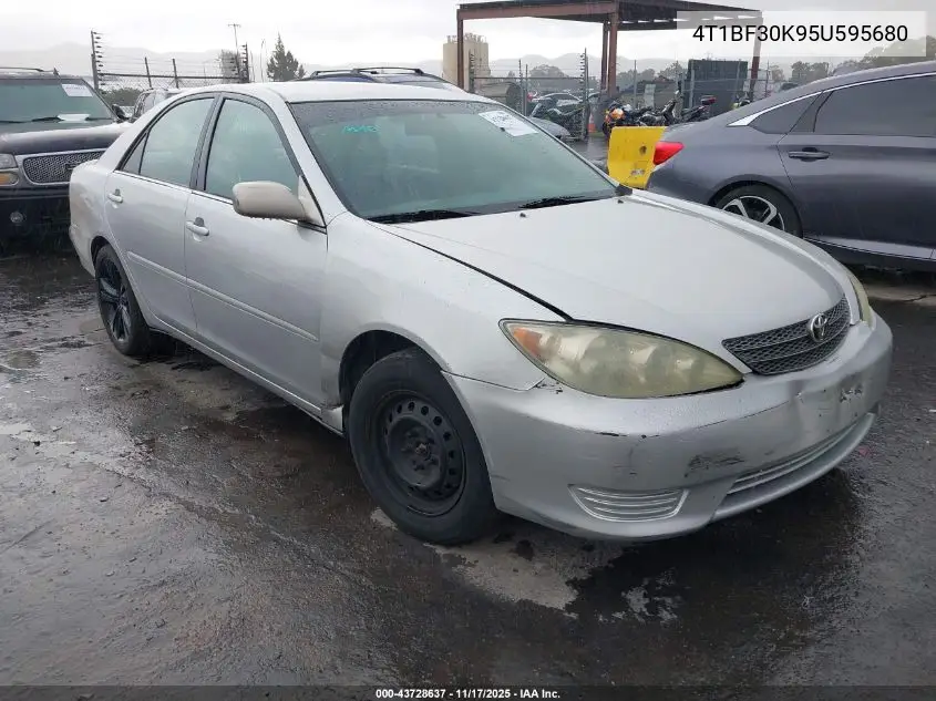 4T1BF30K95U595680 2005 Toyota Camry Le V6