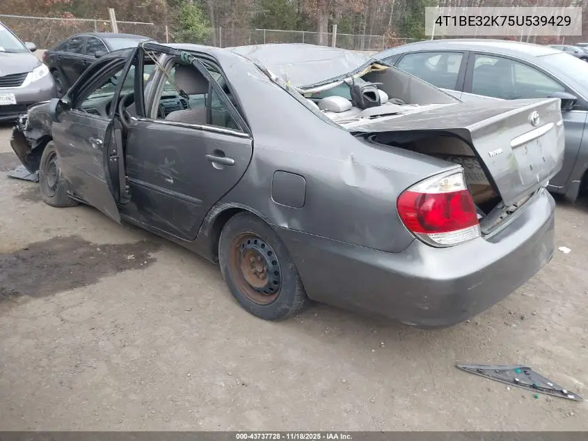 4T1BE32K75U539429 2005 Toyota Camry Std
