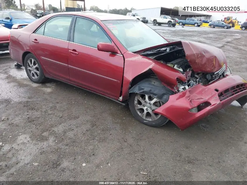 4T1BE30K45U033205 2005 Toyota Camry Xle
