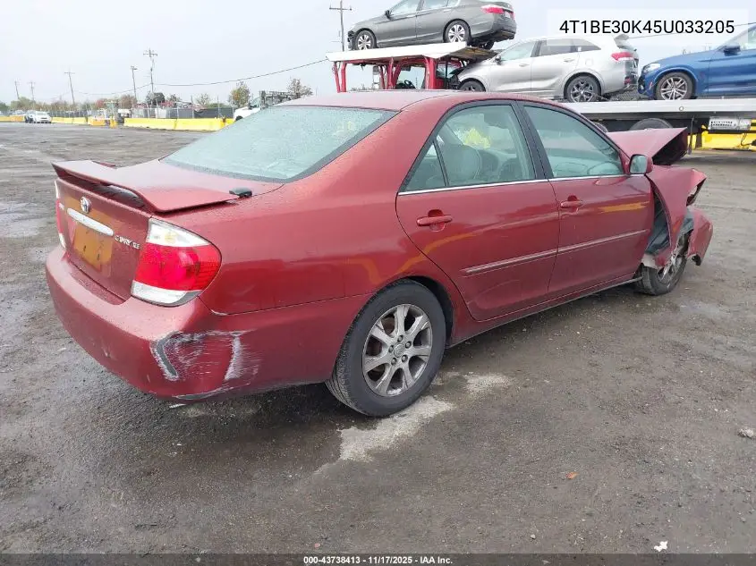 4T1BE30K45U033205 2005 Toyota Camry Xle