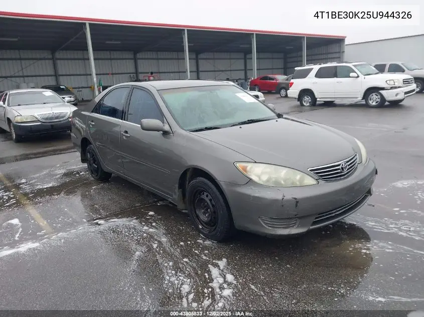 4T1BE30K25U944326 2005 Toyota Camry Le
