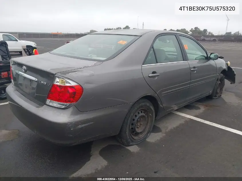 4T1BE30K75U575320 2005 Toyota Camry Le