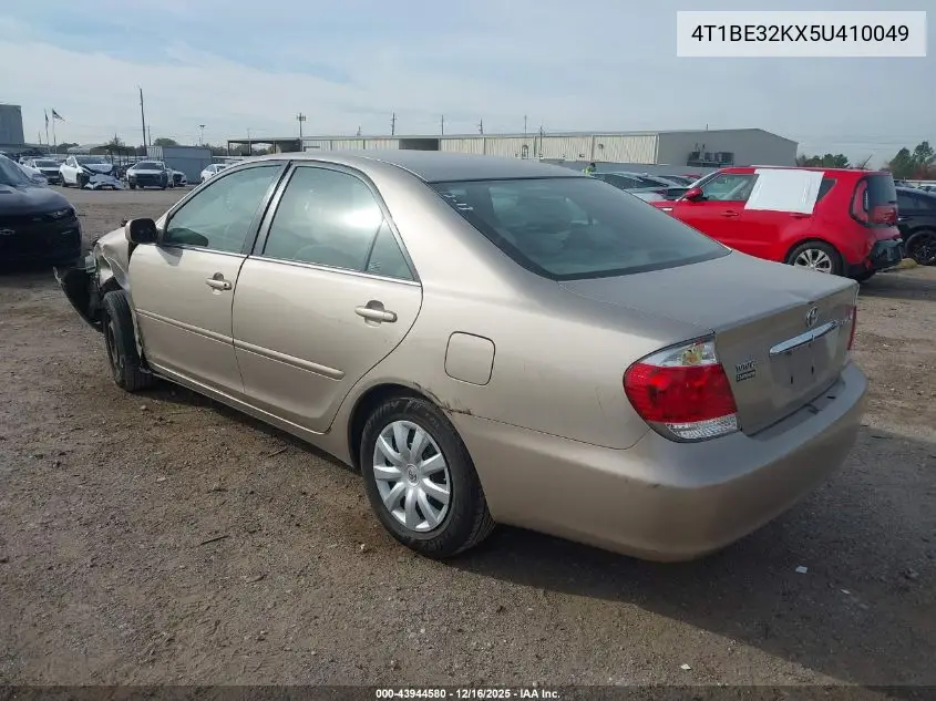 4T1BE32KX5U410049 2005 Toyota Camry Le