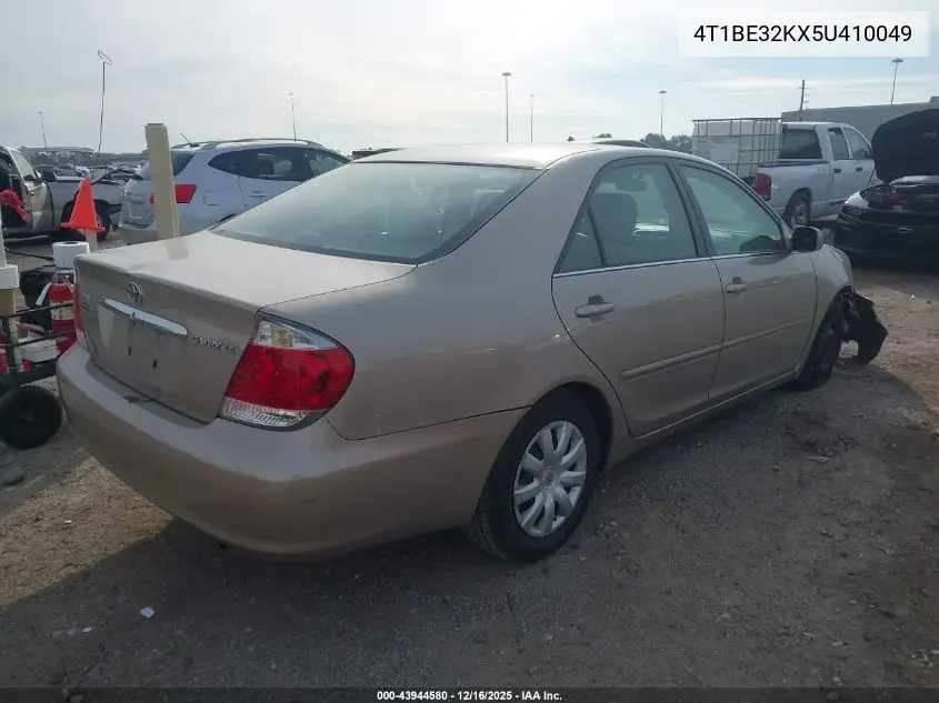 4T1BE32KX5U410049 2005 Toyota Camry Le