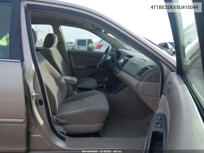 4T1BE32KX5U410049 2005 Toyota Camry Le