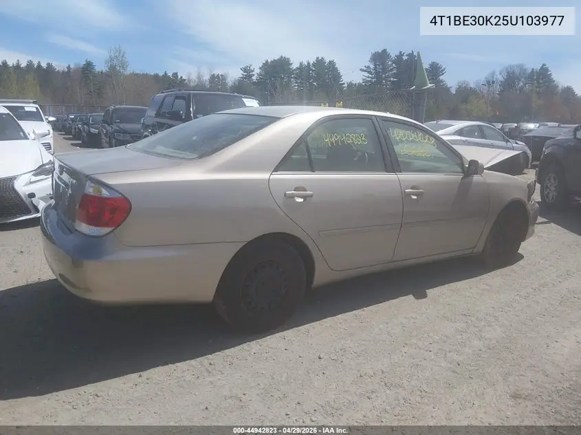 4T1BE30K25U103977 2005 Toyota Camry Le