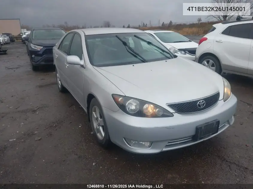 4T1BE32K26U145001 2006 Toyota Camry Le/Se