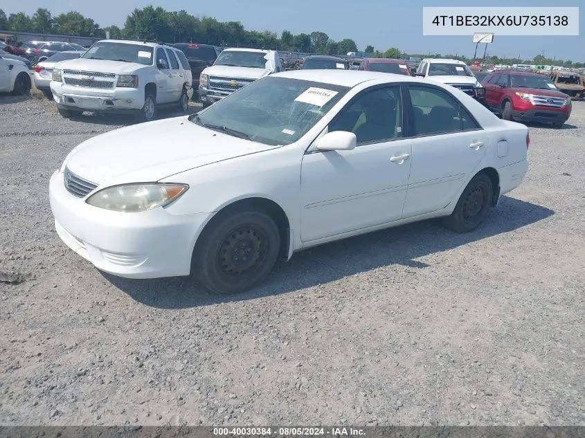 4T1BE32KX6U735138 2006 Toyota Camry Le/Se/Std/Xle