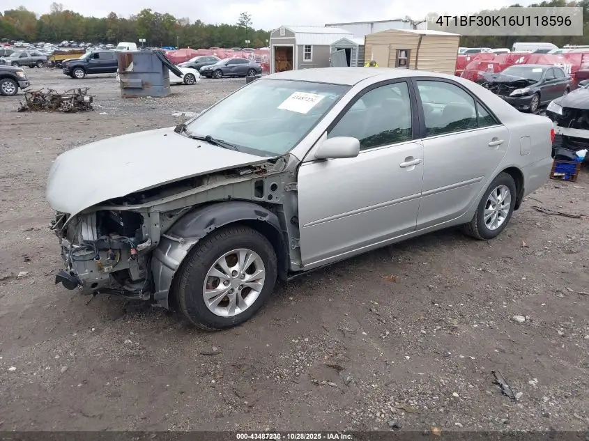 4T1BF30K16U118596 2006 Toyota Camry Le V6