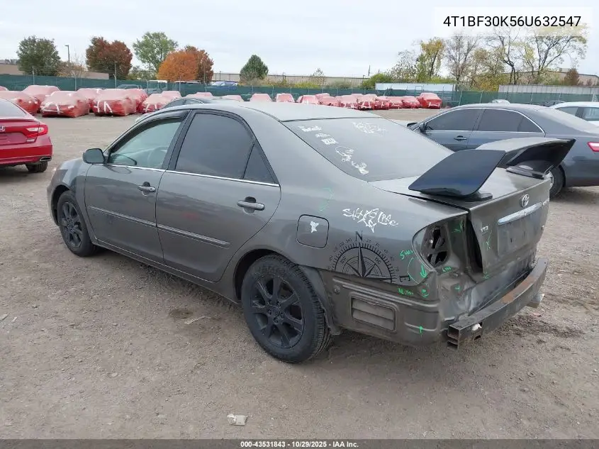 4T1BF30K56U632547 2006 Toyota Camry Xle V6
