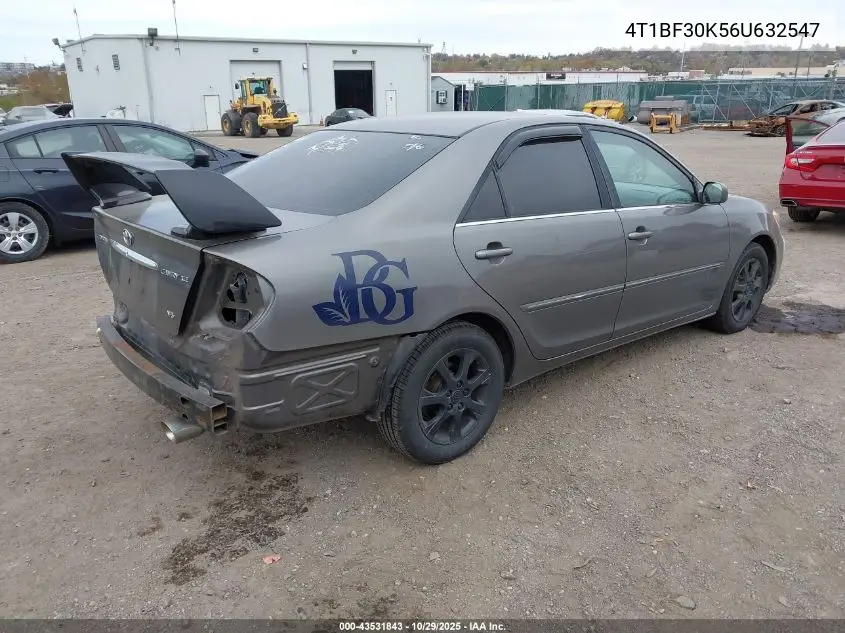 4T1BF30K56U632547 2006 Toyota Camry Xle V6