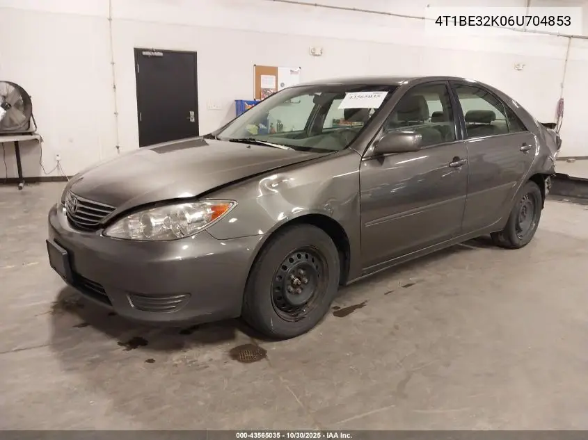 4T1BE32K06U704853 2006 Toyota Camry Le