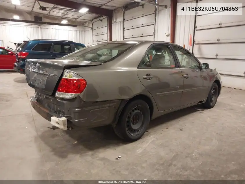 4T1BE32K06U704853 2006 Toyota Camry Le