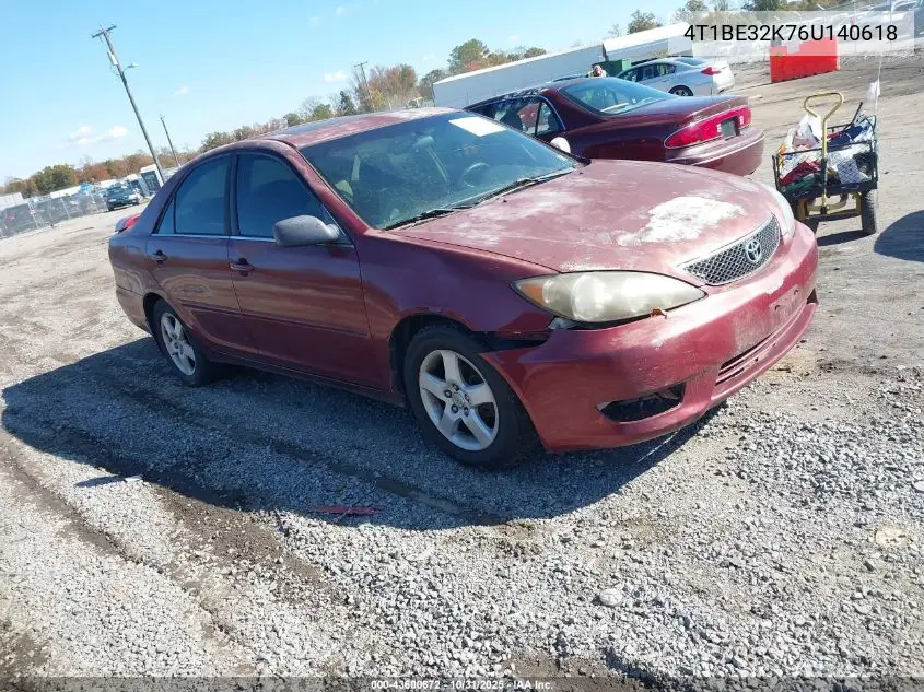4T1BE32K76U140618 2006 Toyota Camry Se