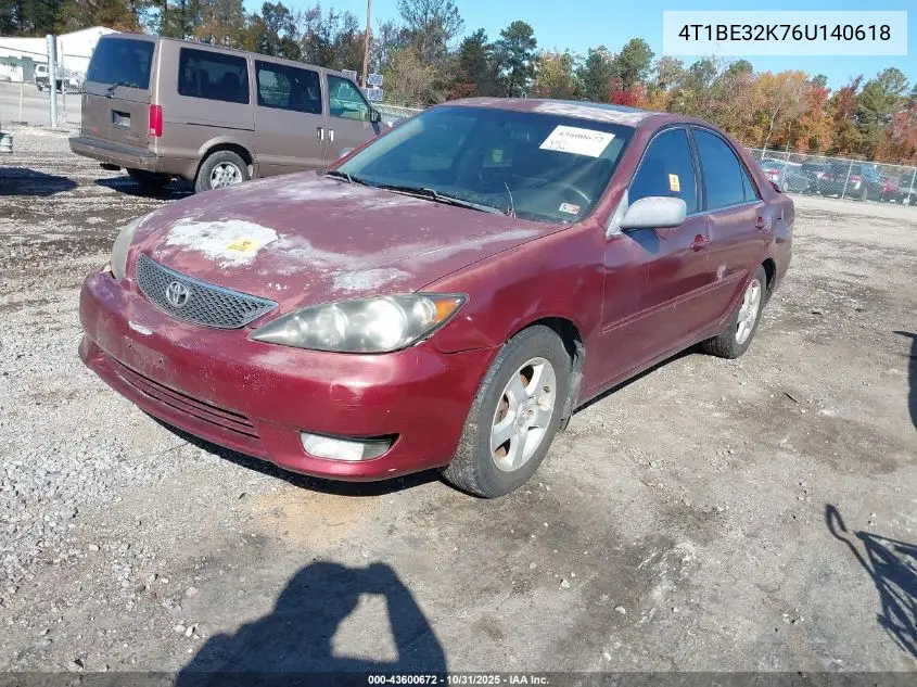 4T1BE32K76U140618 2006 Toyota Camry Se