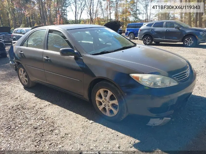 4T1BF30KX6U119343 2006 Toyota Camry Xle V6