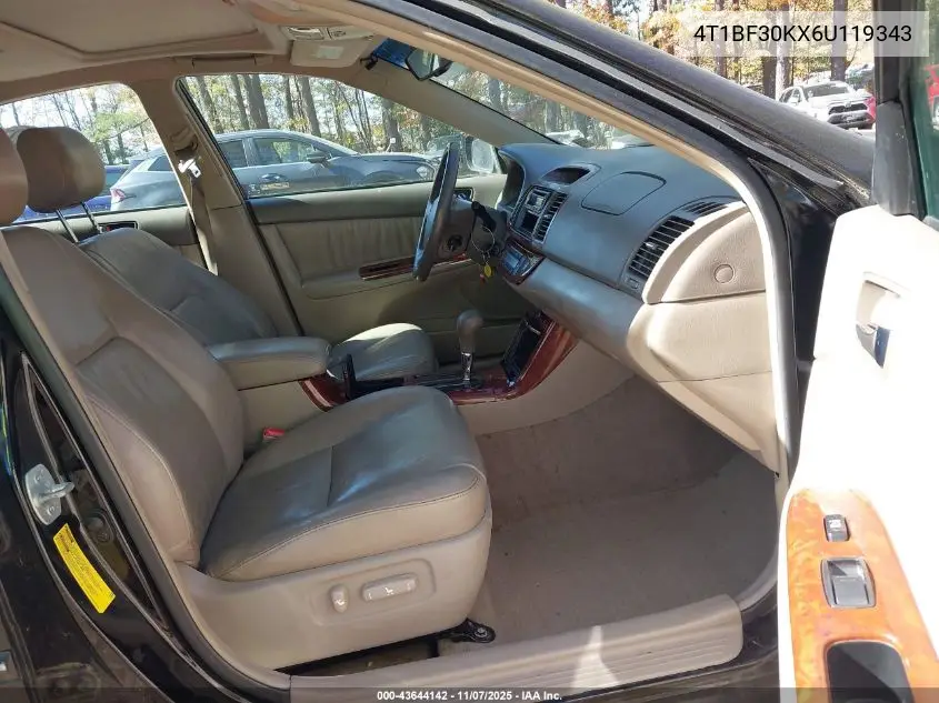4T1BF30KX6U119343 2006 Toyota Camry Xle V6