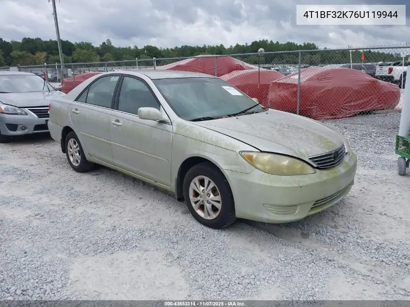 4T1BF32K76U119944 2006 Toyota Camry Le V6