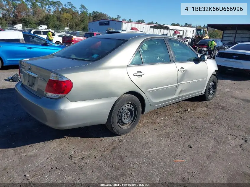 4T1BE32K66U666996 2006 Toyota Camry Le