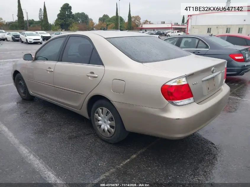 4T1BE32KX6U647142 2006 Toyota Camry Le