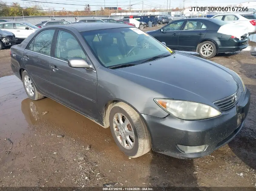 JTDBF30K060167266 2006 Toyota Camry Xle V6