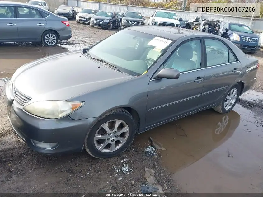 JTDBF30K060167266 2006 Toyota Camry Xle V6
