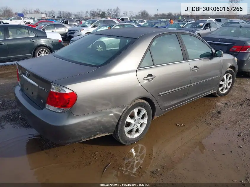 JTDBF30K060167266 2006 Toyota Camry Xle V6