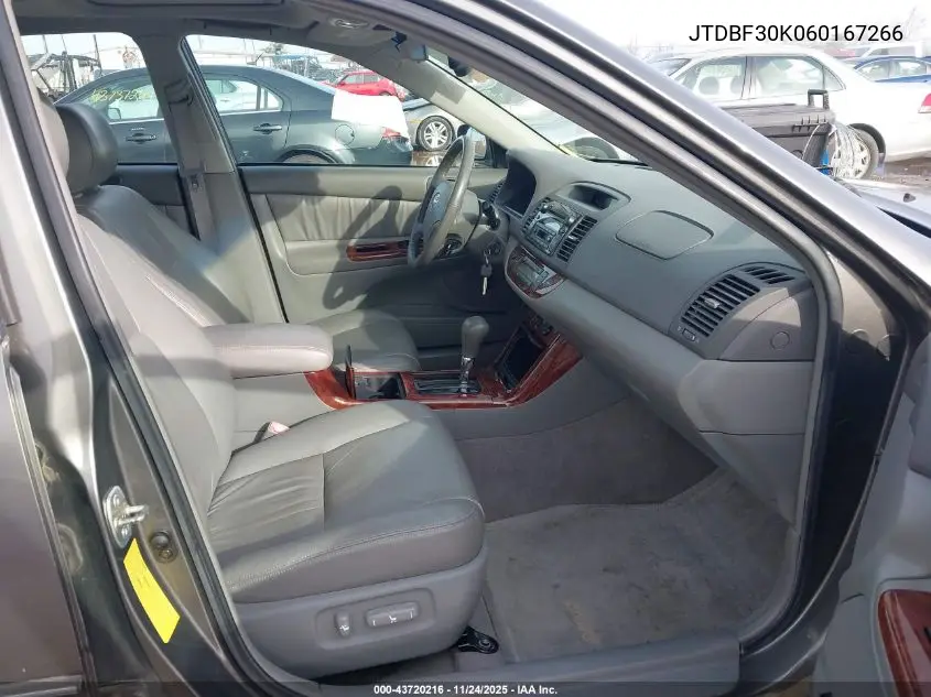 JTDBF30K060167266 2006 Toyota Camry Xle V6