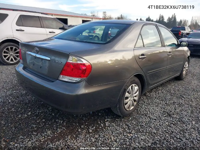 4T1BE32KX6U738119 2006 Toyota Camry Std