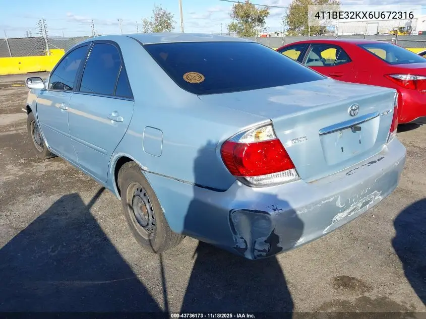 4T1BE32KX6U672316 2006 Toyota Camry Le