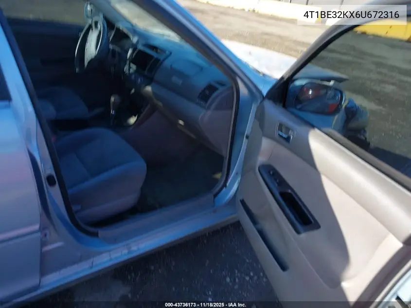 4T1BE32KX6U672316 2006 Toyota Camry Le
