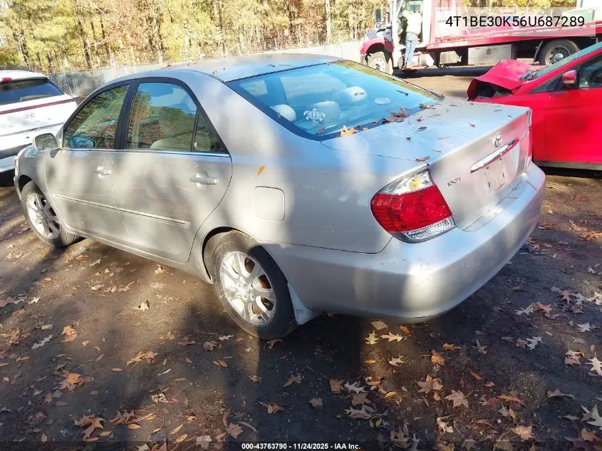4T1BE30K56U687289 2006 Toyota Camry Xle