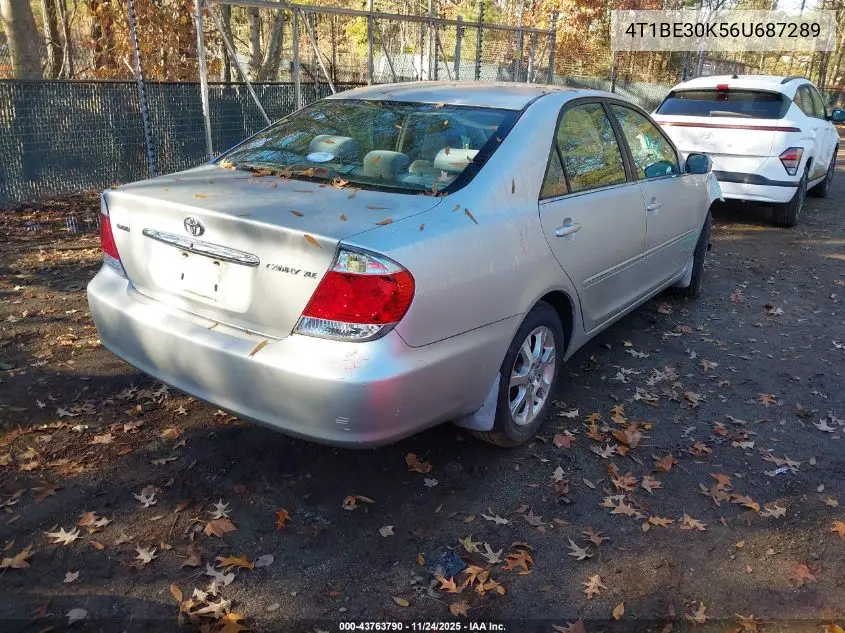 4T1BE30K56U687289 2006 Toyota Camry Xle