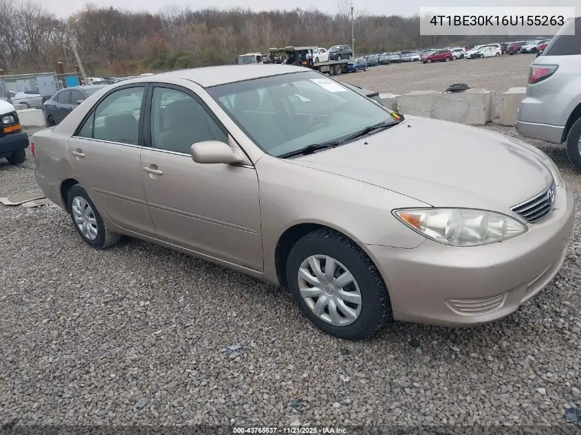4T1BE30K16U155263 2006 Toyota Camry Le