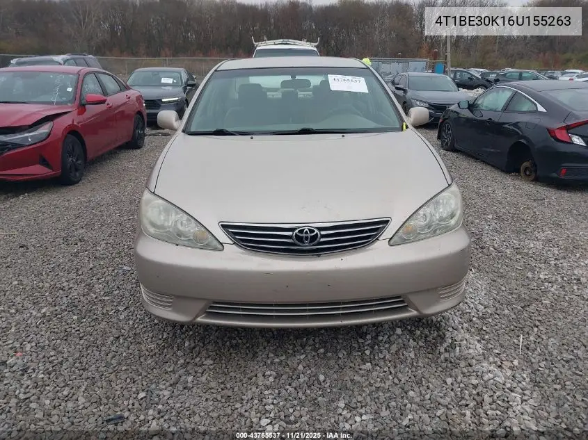 4T1BE30K16U155263 2006 Toyota Camry Le