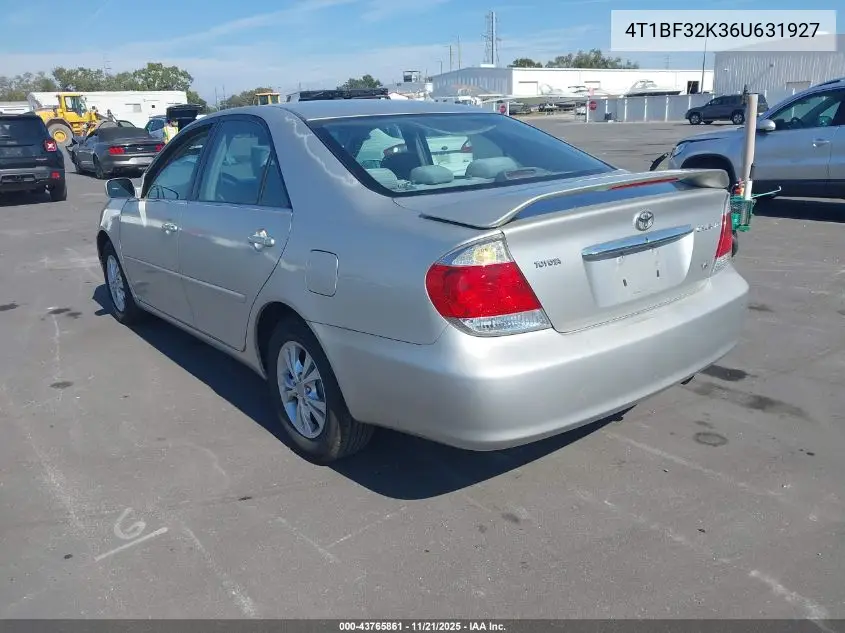 4T1BF32K36U631927 2006 Toyota Camry Le V6